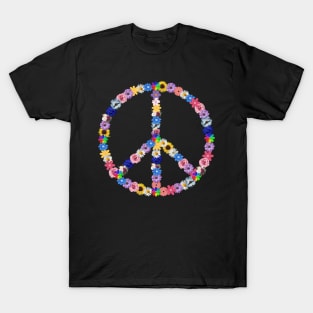 Floral Peace Sign T-Shirt